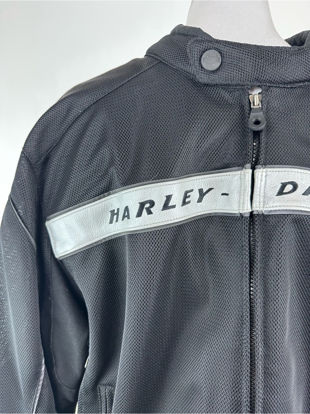 Harley Davidson Riding Jacket Protective Padding Zip Front Size XL - Picture 2 of 14
